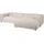 MASSIVMOEBEL24.DE Eckcouch Cord 3-Sitzer Beige