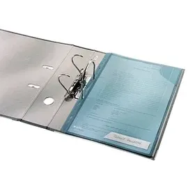 Leitz Prospekthüllen CombiFile DIN A4 blau genarbt 0,20 mm, 5 St.