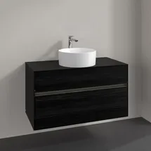 Villeroy & Boch Waschtischunterschrank 2 Auszüge 100 x 54,8 x 50 cm Black Oak