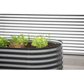 Westmann Metall Hochbeet Grow Faster silber 160 x 80 x 82 cm anthrazit