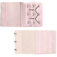 U.W. BH Verlängerung 6-13 cm Erweiterung 3 Haken 3 Reihen Verschluss Gummi (Rosa) - 5,5 cm breit, 9,5 cm lang