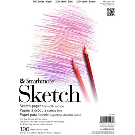 Strathmore (25-509 STR-025-509 Skizzenblock, 100 Blatt, 22,9 x 30,5 cm, 22,9 x 30,5 cm