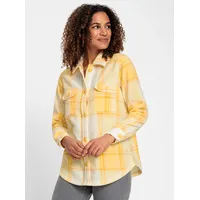 Casual Looks WITT WEIDEN Fleece-Bluse in champagner-gelb-kariert | Gr.: 46