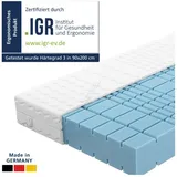 AM Qualitätsmatratzen Premium 7-Zonen Kaltschaummatratze 100 x 200 cm H2