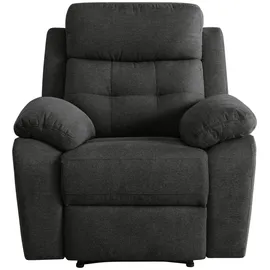 Home Affaire Relaxsessel HOME AFFAIRE "Lannilis mit Liegefunktion, Fernsehsessel", grau (anthrazit), B:97cm H:100cm T:92cm, Webstoff 95% Polyester 5% Nylon, Sessel, Relaxsessel, mit manueller und elektrischer Relaxfunktion, anthrazit