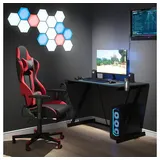 Vicco Gamingtisch Hudson, Anthrazit, 120 X 60 Cm, Vicco