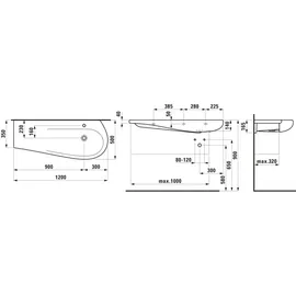 Laufen Alessi One Unterbauwaschtisch 120 x 50 cm (H8149744001091)