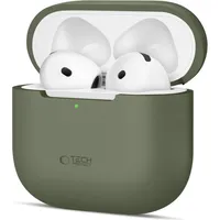 TECH-PROTECT Silikonhülle für Apple AirPods 4 – Olivgrün