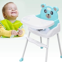 Baby Bochstuhl 4 in1 Kinderhochstuhl mit Tisch Hochstuhl Baby Essstuhl Sitzerhöhung Treppenhochstuhl Klappbar für Einen Optimalen Komfort des Babys...