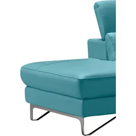 Egoitaliano "Princess, elegantes Designsofa mit erstklassigem Sitzkomfort", inkl. verstellbarem Kopfteil und edle Designmetallfüße grün
