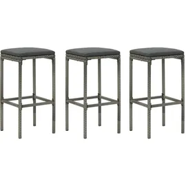 vidaXL Gartenbar Set 4-tlg. Grau