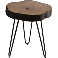 Wohnling Beistelltisch Massivholz sheesham 35,0 x 35,0 x 46,0