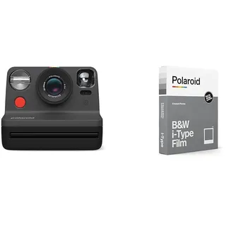 Polaroid Now Gen 2 Sofortbildkamera - Schwarz, Keine Filme & B&W Film für i-Type