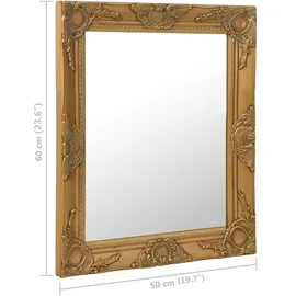 vidaXL Wandspiegel im Barock-Stil 50x60 cm Golden