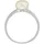 FIRETTI Fingerring Schmuck Geschenk Silber 925 Damenring Ring, mit Muschelkernperle silberfarben|weiß 52