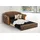 Home Affaire Schlafcouch Chenille 2-Sitzer Braun