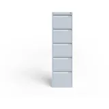 BISLEY Hängeregistraturschrank, einbahnig, DIN A4, 5 HR-Schubladen, Metall, 645 lichtgrau, H 1511 mm x B 413 x T:622
