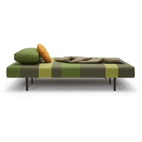 Innovation Living TM 3-Sitzer »Conlix Patchwork, Schlafsofa, Bettsofa, Gästebett, Jugendliege, Couch«, Liegefläche 140 cm, Federkernmatratze, Farbtrend der 70er Jahre grün