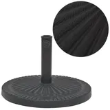 vidaXL Schirmständer Harz Rund 29 kg Schwarz