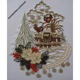 PLAUENER SPITZE Fensterbild WEIHNACHTEN Fensterbilder WEIHNACHTSPOST Dekoration