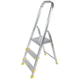 Elkop Trittleiter Alu-Stehleiter 3stufig Trittleiter Haushaltsleiter Klappleiter Leiter