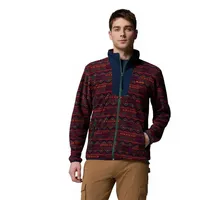 Columbia Sequoia Grove Printed Zip Fleece 2026 rich wine
