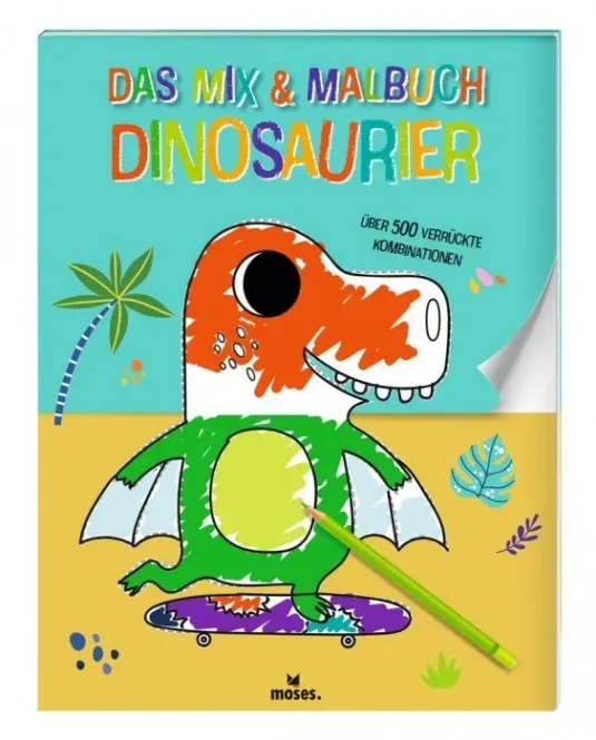 Moses Das Mix & Malbuch Dinosaurier