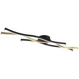 Trio Blaze 1-flammig geschwungen Messing Matt 107,5 cm x 18 cm