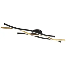Trio Blaze 1-flammig geschwungen Messing Matt 107,5 cm x 18 cm