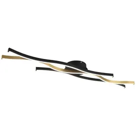 Trio Blaze 1-flammig geschwungen Messing Matt 107,5 cm x 18 cm