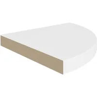 vidaXL Eckregal 35 x 35 x 3,8 cm Weiß