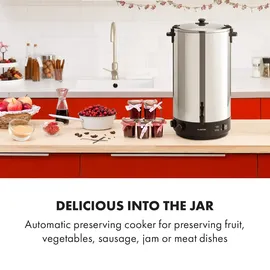 Klarstein KonfiStar 60 Einkochautomat Getränkespender 2500W 60L 110°C 120min 60 Liter