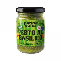 Mamma Natur Pesto mit Basilikum und nativen Olivenöl extra bio