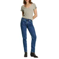 Pepe Jeans Damen. PL204730CT9 Gerade Jeans blau (29/28), Lässig,