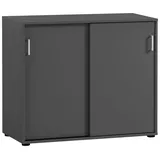 Schildmeyer MÖBELPARTNER Schiebetürenschrank Niels, 701886 anthrazit 2 Fachböden 100,0 x 41,0 x 83,6 cm