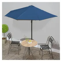 vidaXL Balkon-Sonnenschirm 300 x 150 cm blau halbrund