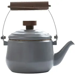 Barebones Teekanne 1,5L "Emaille" slate grey (grau gesprenkelt) Retro Outdoor Vintage