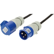 Max Hauri 165376 Strom Verlängerungskabel 16 A Blau, Schwarz 25 m H07RN-F 3G 1,5 mm2 UV-Beständig,