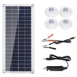 50W Solar Panel Kit, Tragbares Solarpanel, 12V Trickle Ladegerät Wartung Boot RV Auto, Spannungsregler Polykristallines Silizium Notstromversorgung für Wohnmobil Trailer Boot