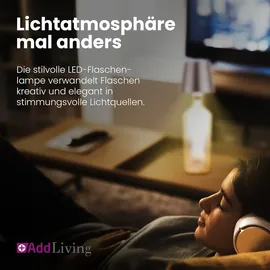 AddLiving Tischlampe Grau
