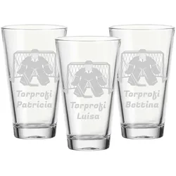 Trinkglas CIAO 300 ml Eishockey Torwart 3er Set