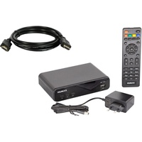 Humax HD Fox Digitaler HD Satellitenreceiver 1080P Digital HDTV Sat-Receiver mit 12V Netzteil Camping - Astra vorinstalliert - HDMI, SCART, DVB-S/S2 PVR Ready (inkl. conecto HDMI Kabel)