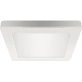 Licht-Erlebnisse LED Deckenleuchte 16,4 cm breit Weiß eckig 4500 K neutralweiß 1200 lm - Weiß