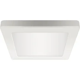 Licht-Erlebnisse LED Deckenleuchte 16,4 cm breit Weiß eckig 4500 K neutralweiß 1200 lm - Weiß