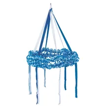 Papstar Dekokranz Papier Ø 75 cm 5 St. Bayerisch Blau