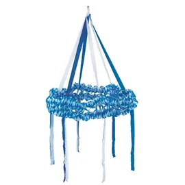 Papstar Dekokranz Papier Ø 75 cm 5 St. Bayerisch Blau