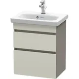 Duravit Waschtischunterschrank Com DuraStyle 50x36,8cm, tau/bas ma, 2 SchKa., wandhängend