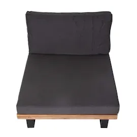 Mendler HWC-H54 Garten-Sessel 2er-Set  hellbraun  Polster dunkelgrau