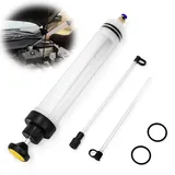 QGGTQG Ölabsaugpumpe 500ml Ölabsaugspritze Handpumpe Flüssigkeitsabsauger und Füllpumpe mit 2 Schlauch und EIN Paar Ersatzgummiringe Ölabsaugpistole für Motoröl, Getriebeöle, Kühlmittel (500ml)