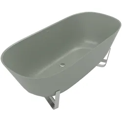 Villeroy & Boch Badewanne „Antheus“ freistehend oval 175 × 80 cm, Mittelablauf